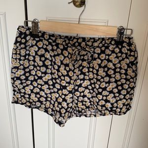 Vintage style flower shorts size small